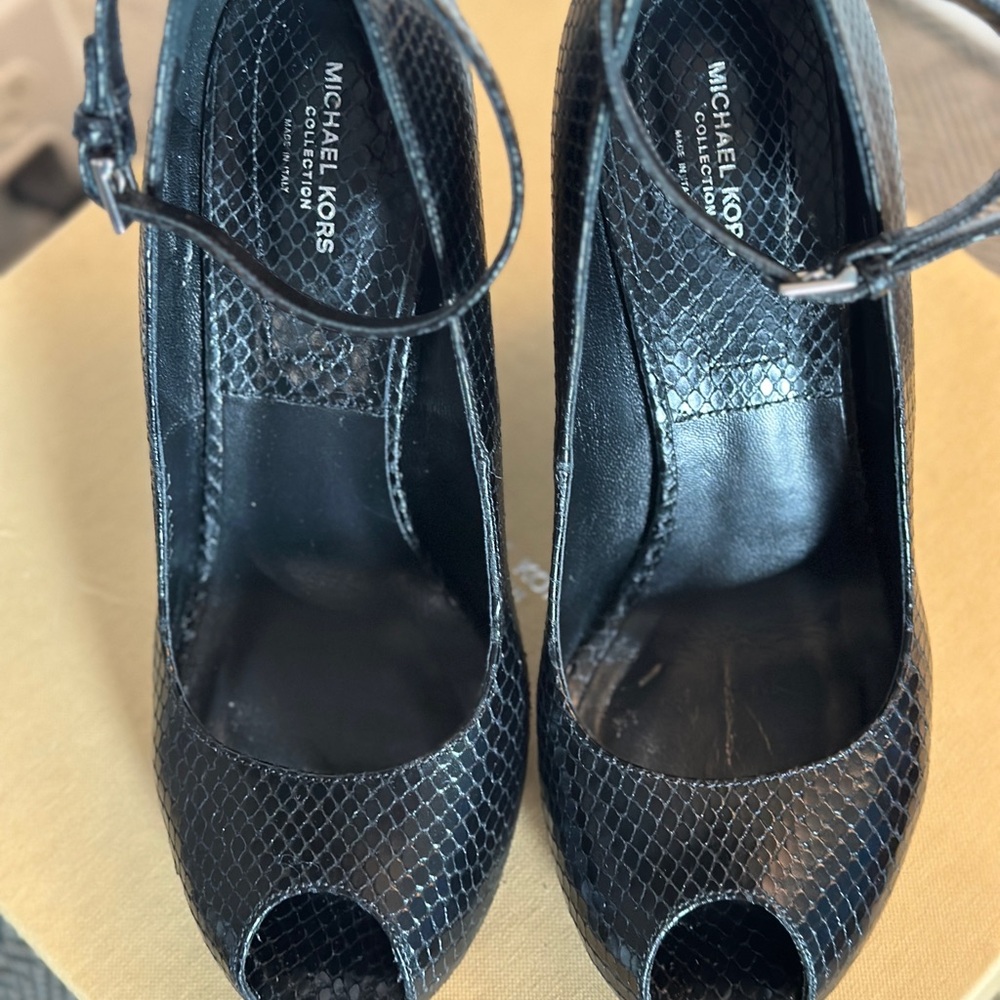 Michael Kors Collection Julianne Python-Embossed … - image 2